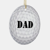 1つの穴! ゴルフ・ボール セラミックオーナメント (右)