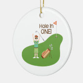 1つの穴 セラミックオーナメント (左)