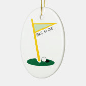 1つの穴 セラミックオーナメント (左)