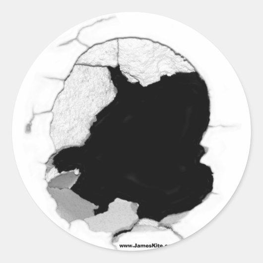 1つの穴 ラウンドシール (正面)