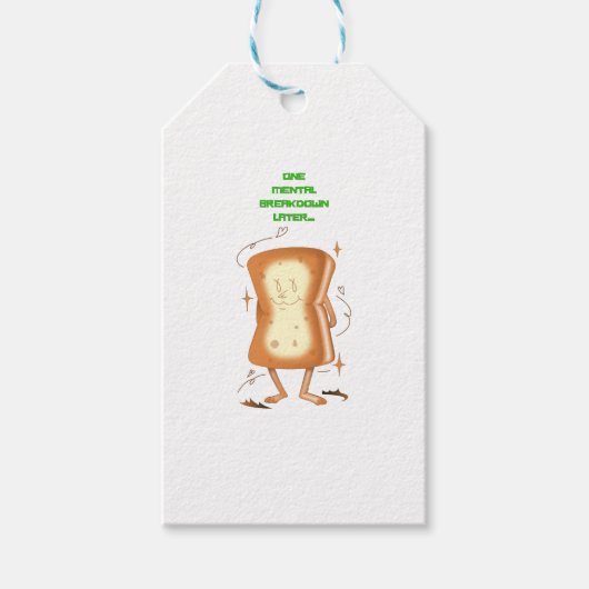 1つの精神障害の後 ギフトタグ (正面)