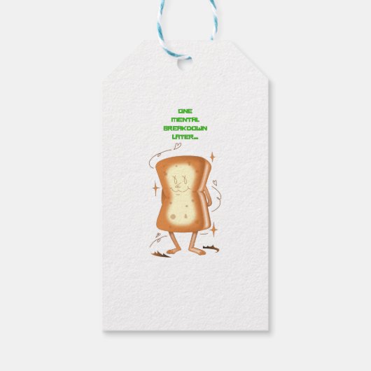 1つの精神障害の後 ギフトタグ (裏面)