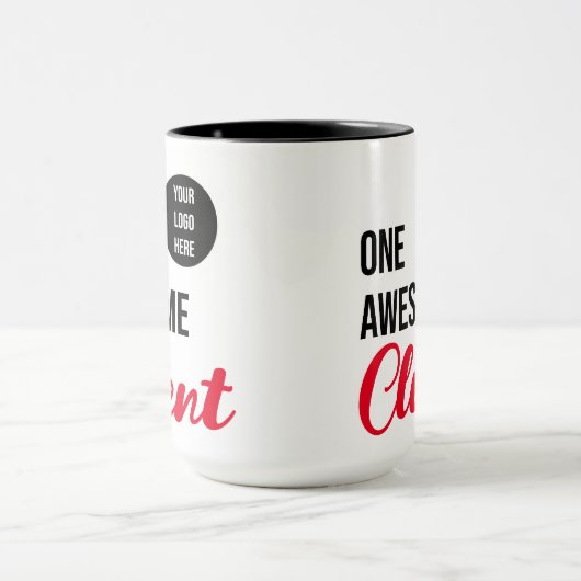 1つの素晴らしクライアントのカスタマカスタムー・ロゴ マグカップ (中央)