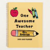 1つの素晴らし先生教室での評価 プランナー手帳 (正面)