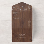 1つの素朴結婚式招待状ですべてjar オールインワン招待状 (外側)