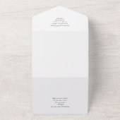 1つの結婚式で緑の森を招待 オールインワン招待状 (外側)