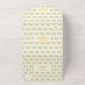 1つの結婚式の招待でブルーバード オールインワン招待状 (外側)