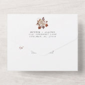 1つの結婚式招待状で秋 オールインワン招待状 (裏面)