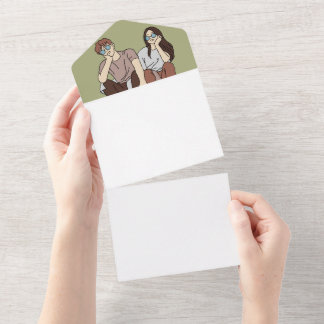 1つの結婚式招待状 オールインワン招待状