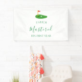 1つの緑の誕生日で1年1ホールをマスター 横断幕 (インサイチュ)