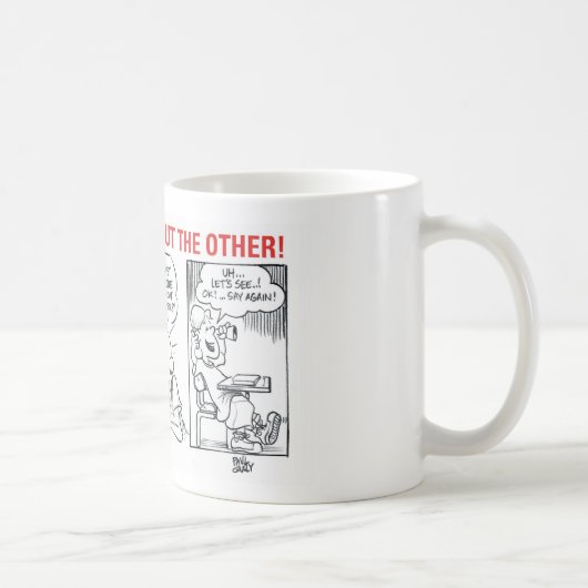 1つの耳および他! コーヒーマグカップ (右)