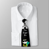 1つの色のロゴの砂糖B黒、B及びWのロゴ ネクタイ (タイ)