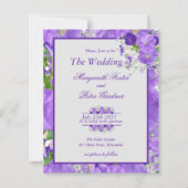 1つの花と紫色の枠ですべてを予算に計上 (正面)