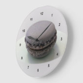 1つの藤色のmacaron ラージ壁時計 (傾斜)