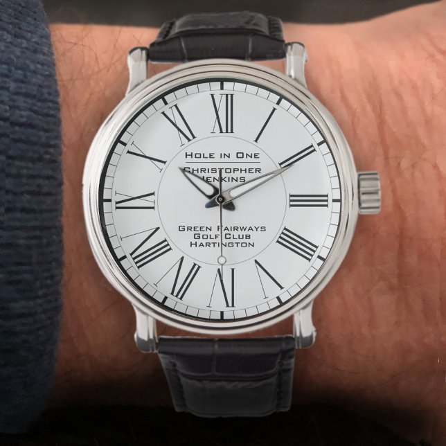 1つの記念にゴルファーの穴 腕時計 (クリエイターアップロード済み)