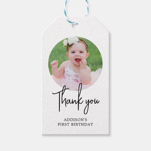 1つの誕生日 ギフトタグ (正面)