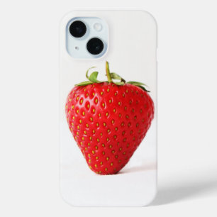 1つの赤いちごイフコン iPhone 15ケース