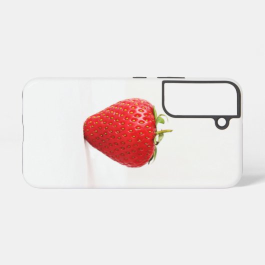 1つの赤いちごsgcnm samsung galaxyケース (裏面横)