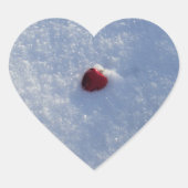 1つの赤いハートシール ハートシール (正面)