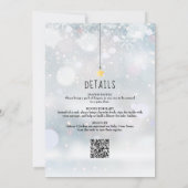 1つの赤ん坊シャワーで冬を振りかける 招待状 (裏面)