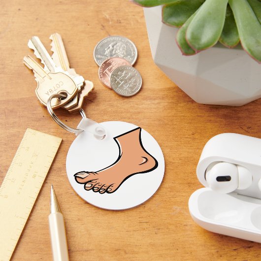 1つの足キーチェーン キーホルダー