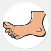 1つの足シール ラウンドシール (正面)