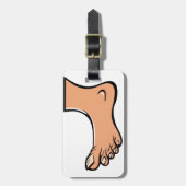 1つの足ラゲッジタグ ラゲッジタグ (正面縦)