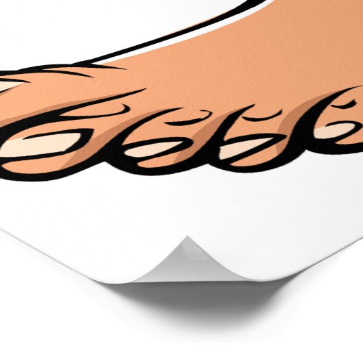 1つの足 ポスター (角)