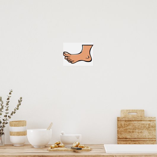 1つの足 ポスター (キッチン)