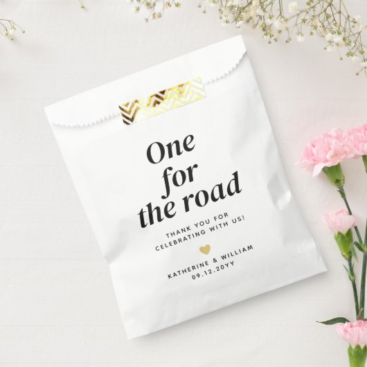 1つの道路の結婚感謝スナックの好意バッグ フェイバーバッグ (封をした状態)