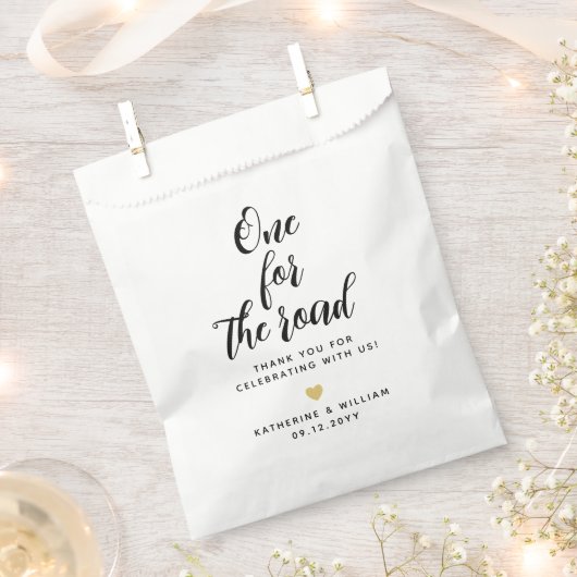 1つの道路の結婚感謝スナックの好意バッグ フェイバーバッグ (クリップ留めされた状態)