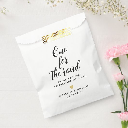 1つの道路の結婚感謝スナックの好意バッグ フェイバーバッグ (封をした状態)