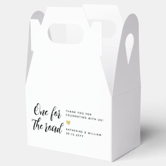 1つの道路の結婚感謝スナックの好意バッグ フェイバーボックス (オープン)