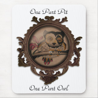 1つの部ピット、1の部のフクロウ マウスパッド