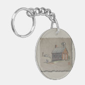 1つの部屋の学校 キーホルダー (正面左)