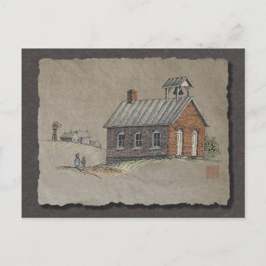 1つの部屋の学校 ポストカード (正面)