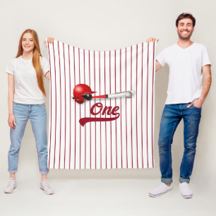 1つの野球ファン フリースブランケット