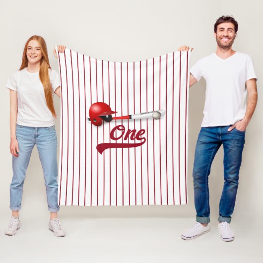 1つの野球ファン フリースブランケット (インサイチュ)