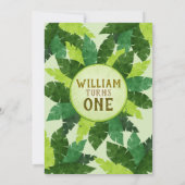 1つの野生の冒険|野生の1の|の最初誕生日 招待状 (裏面)