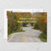 1つの長いストレッチのSカーブ/紅葉/ドアクーン ポストカード (正面/裏面)