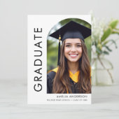 1つの頭が切れるCookieの卒業写真のお知らせ 案内状 (スタンド正面)