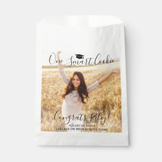 1つの頭が切れるCookieスエレガントクリプトシンプルの写真おもしろい フェイバーバッグ (正面)