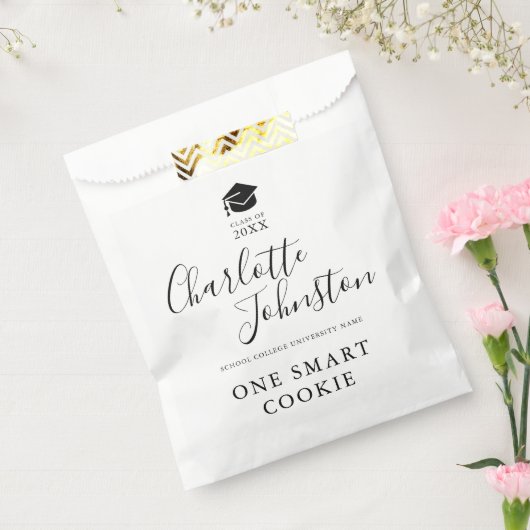 1つの頭が切れるCookieスエレガントクリプト卒業パーティー フェイバーバッグ (封をした状態)