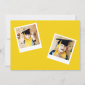 1つの頭が切れるCookie写真の卒業発表 招待状 (裏面)