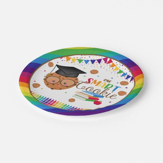 1つの頭が切れるCookie紙プレート ペーパープレート (アングル)