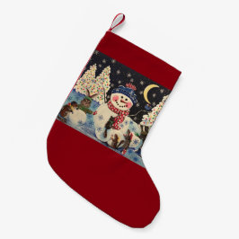 1つの魔法夜ストッキング スモールクリスマスストッキング