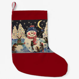 1つの魔法夜ストッキング スモールクリスマスストッキング