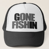 1つの魚によって行くFISHINの帽子 キャップ (正面)