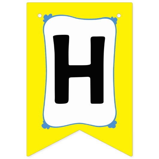 1つの魚2つの魚 – 最初の誕生日 バンティングフラッグ (第2の旗)