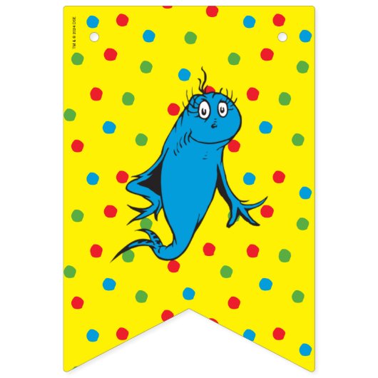 1つの魚2つの魚 – 最初の誕生日 バンティングフラッグ (第1の旗)